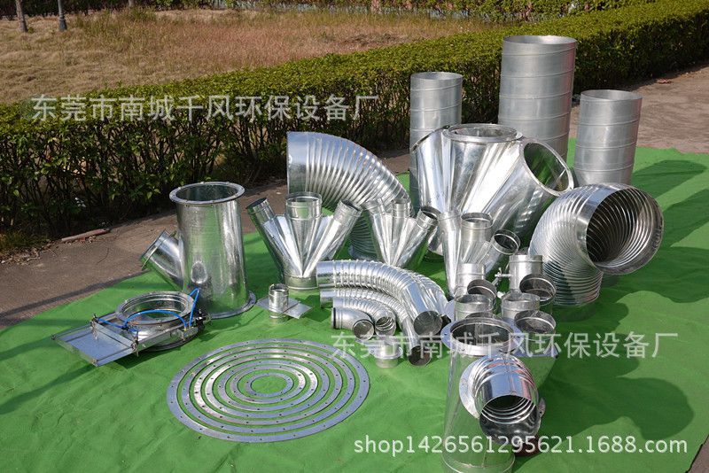挤压螺旋镀锌弯头 一体式风管弯头的核心优势与环保设备应用