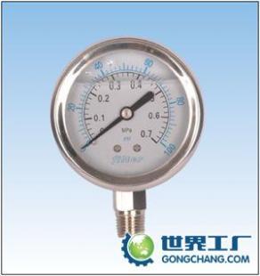 供应北京富莱克FLECK软化水设备配件 水处理用耐震压力表详解